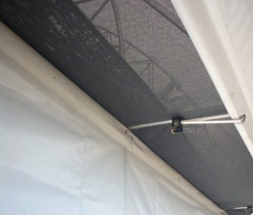 Cupola vent on fabric building roof for passive ventilation